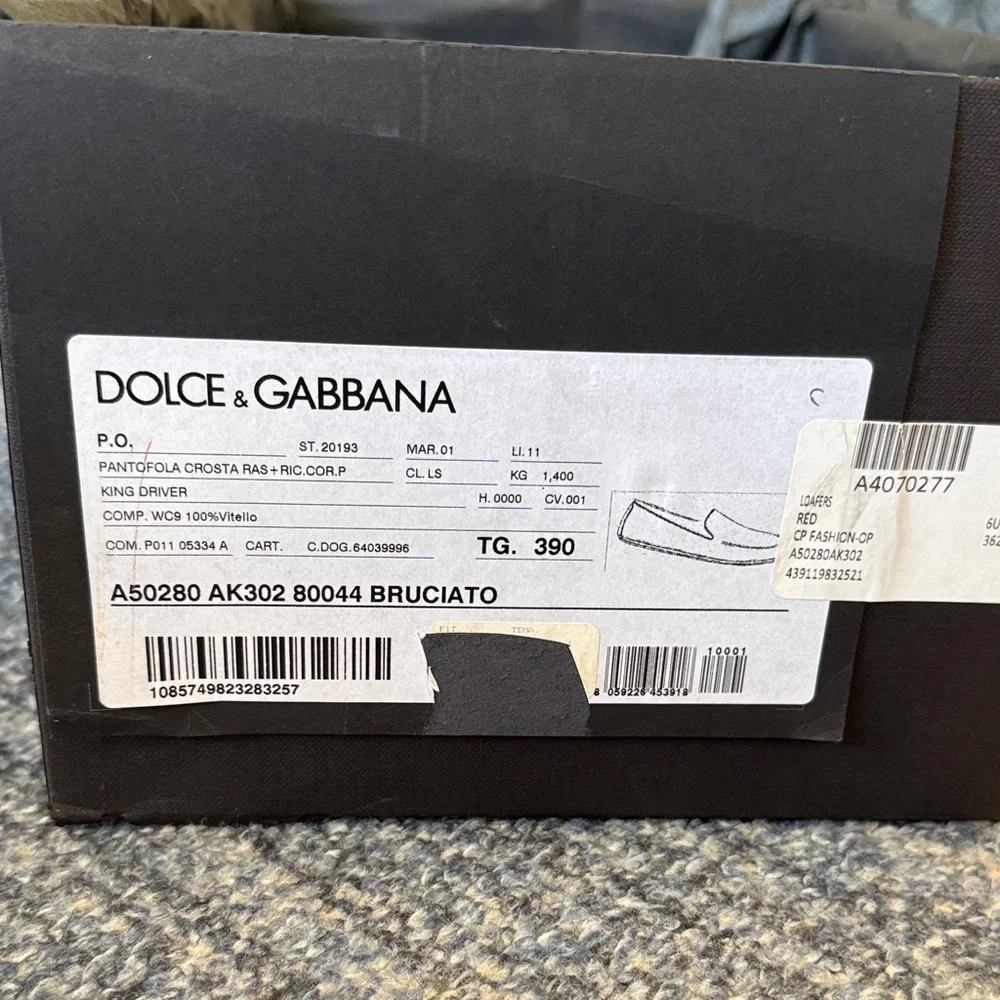 Dolce & Gabbana Burnt Orange Loafers - Picture 4 of 4